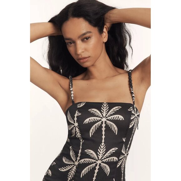 NWT Size S -La Maise Studio Abena Drop-Waist Linen Blend Dress (NWT US$ 298) - Picture 4 of 16